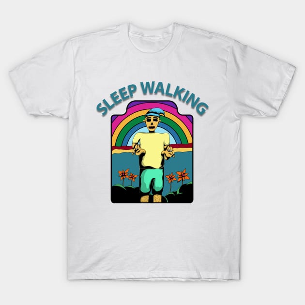 sleep walking classic design T-Shirt by perfunctory